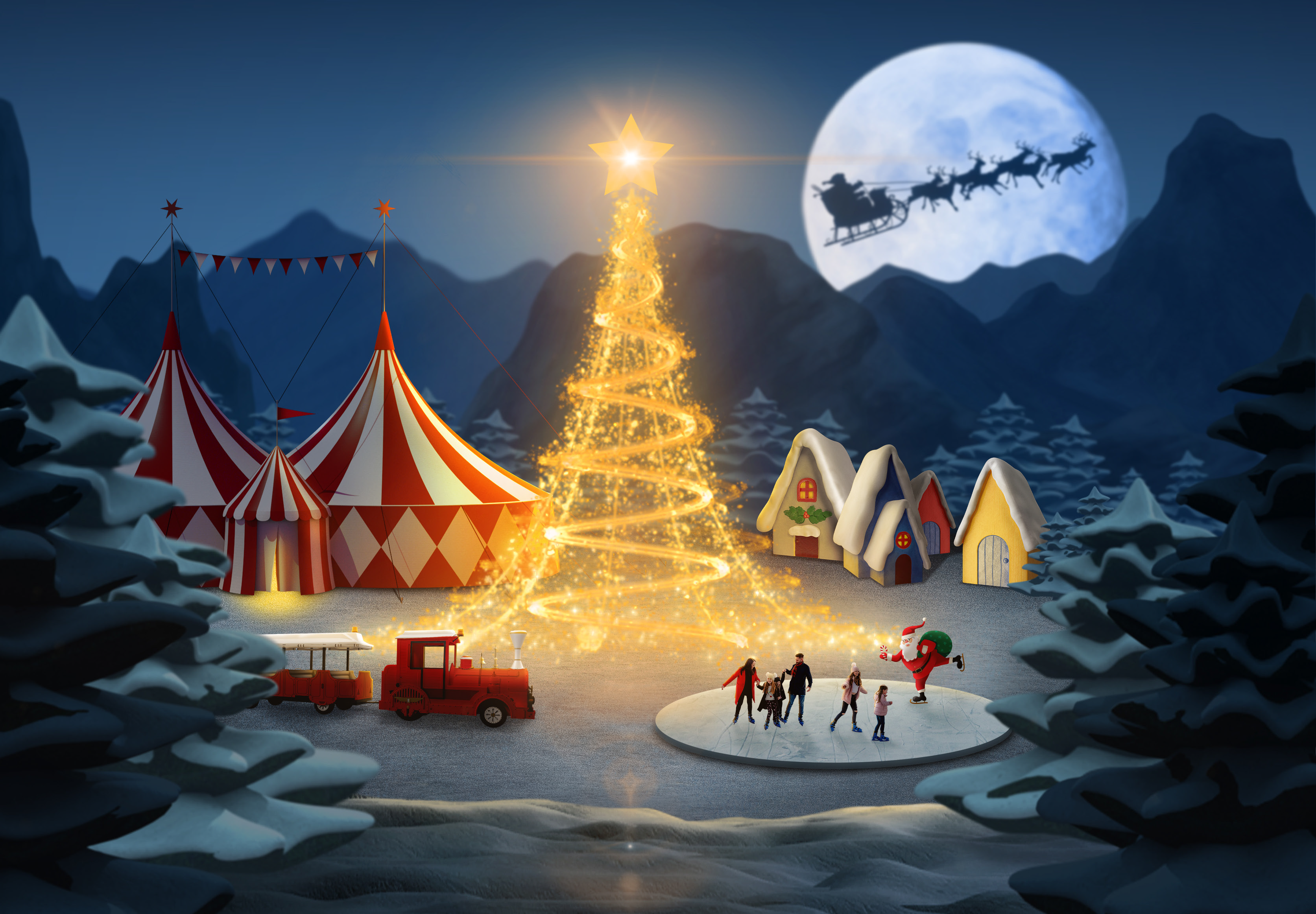 Destination Christmas at M&D's Scotland's Theme Park